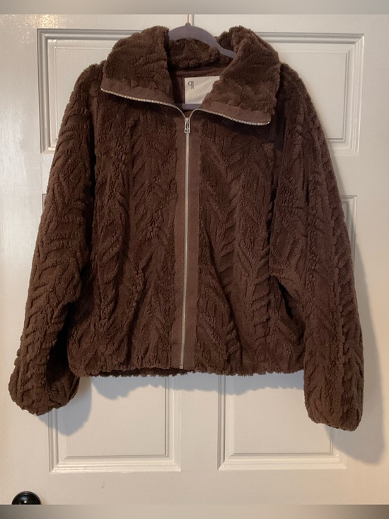 Pilcro Jackets & Blazers - Anthropologie Pilcro Textured Faux Fur Jacket